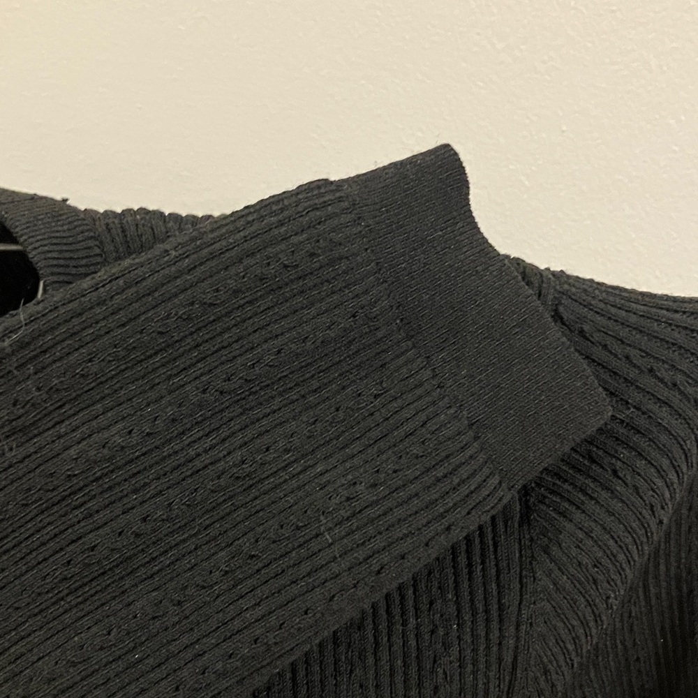 Express Black Ribbed Long Sleeve Bodysuit - Picture 5 of 10